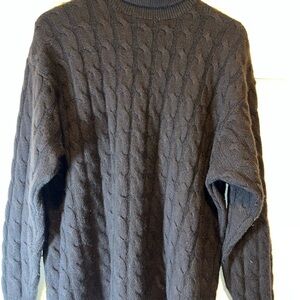 Elegant Brown 100% Cashmere Turtleneck Sweater